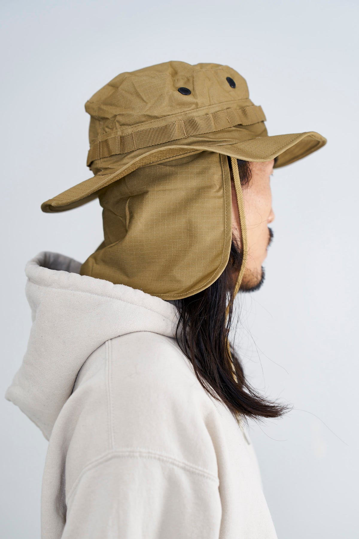 Army Boonie Hat Coyote with removable neck flap