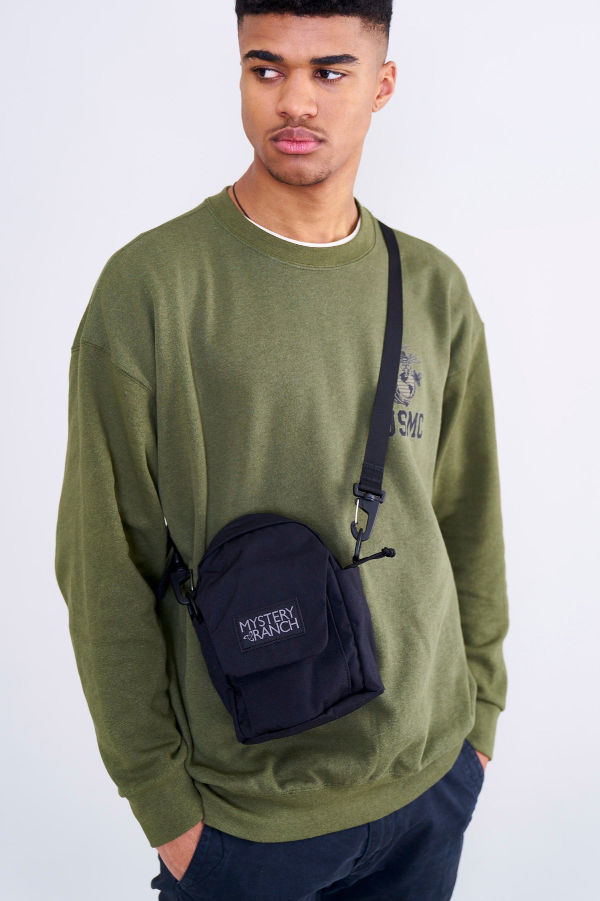 U.S. Army USMC Sweatshirt / Olive | AT EASE SHOP