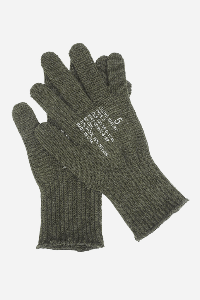 Wool top glove liners