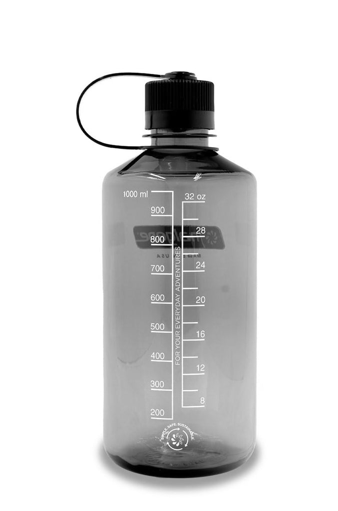 Nalgene Narrow Mouth Sustain Water Bottle 1L/32oz / Gray