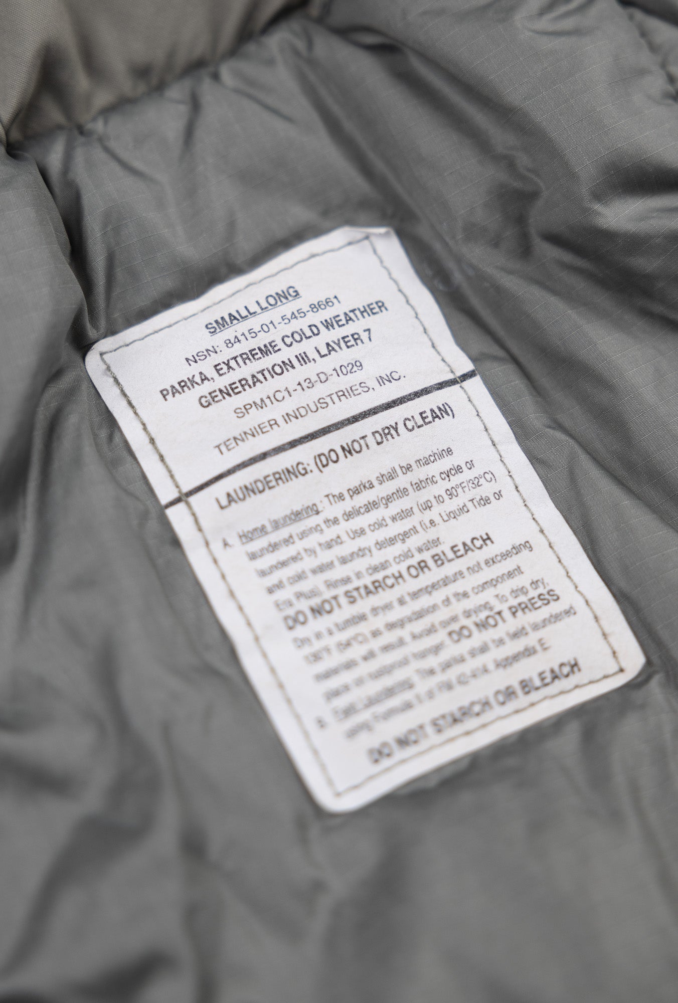 Tennier Industries Gen III Level 7 Parka / SL short long | AT EASE