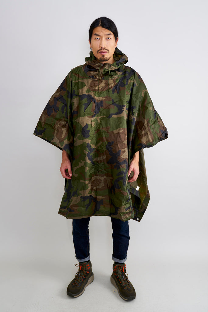Angolan Armed Forces Woodland Rain Poncho/Tarp