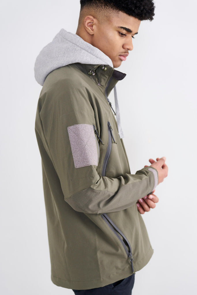 Tilak Noshaq MiG Soft Shell Jacket / Khaki | AT EASE SHOP