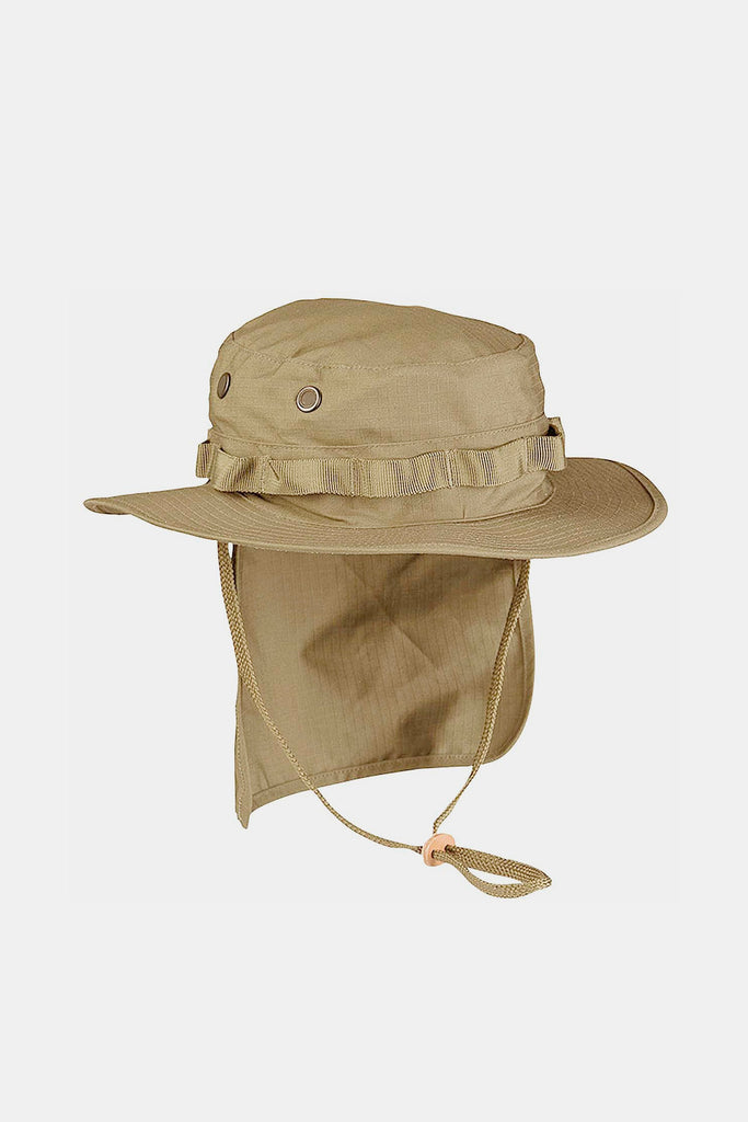 Army Boonie Hat Coyote with removable neck flap